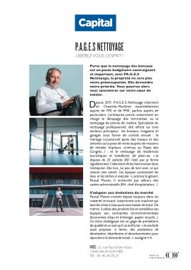 PAGES NETTOYAGE - CAPITAL